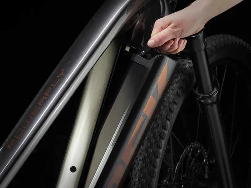 Trek Powerfly 7 Electric Hardtail Mountain Bike 2024 in Dnister Black/Mercury -4