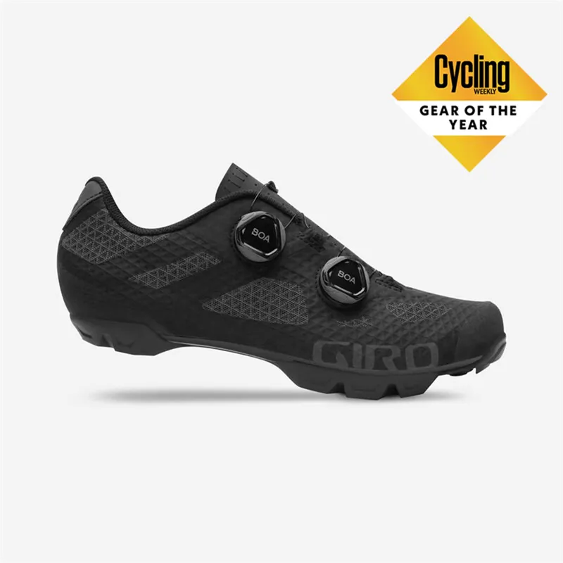 Giro Sector Mountain Bike Cycling Shoes in Black/Dark Shadow-1