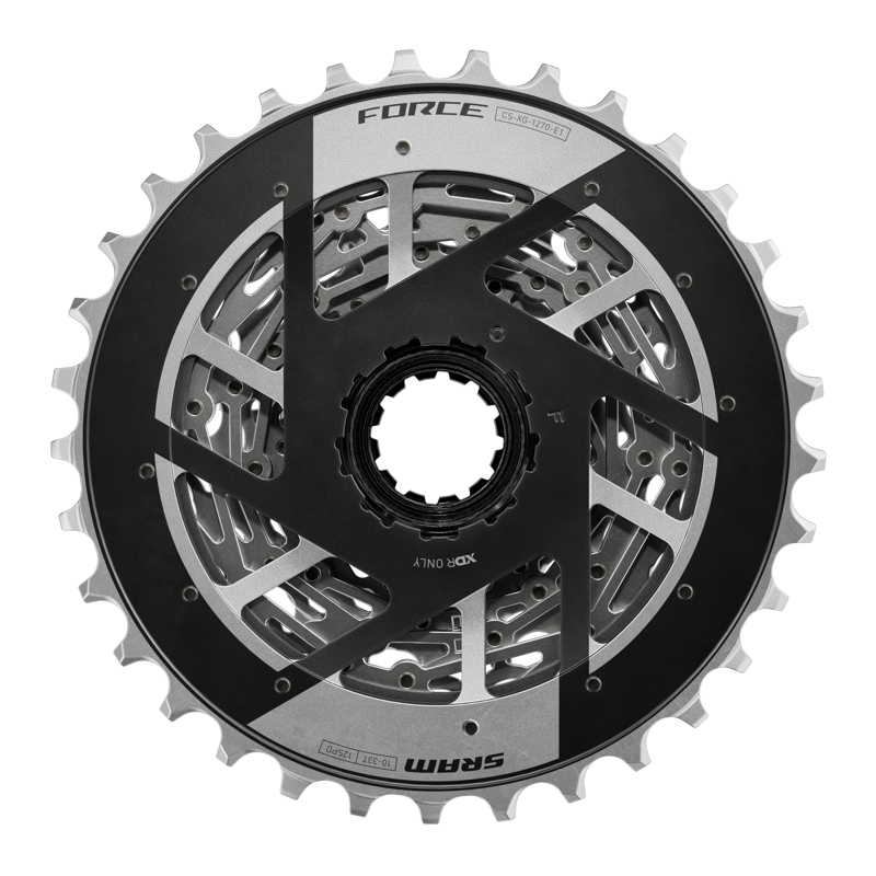 Ex-Display SRAM Force E1 XG-1270 12-Speed 10-33T Cassette in Silver-2
