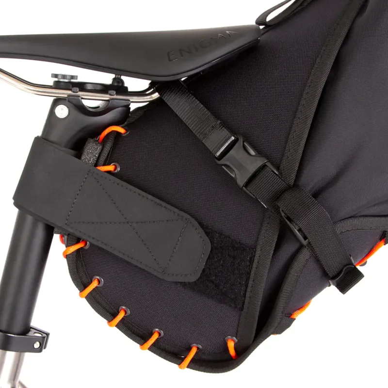 Ex Display Restrap Saddle Bag 14L in Black/Orange-3