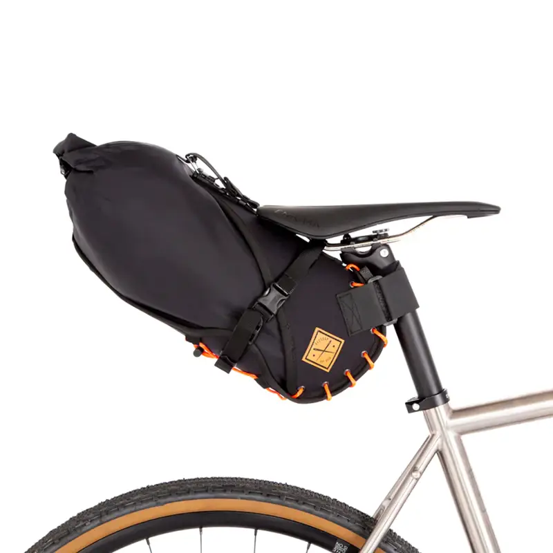 Balfes Bikes Restrap Saddle Bag 8L in Black/Orange | Free postage over £30, £10 off first order, price match & 0% finance.