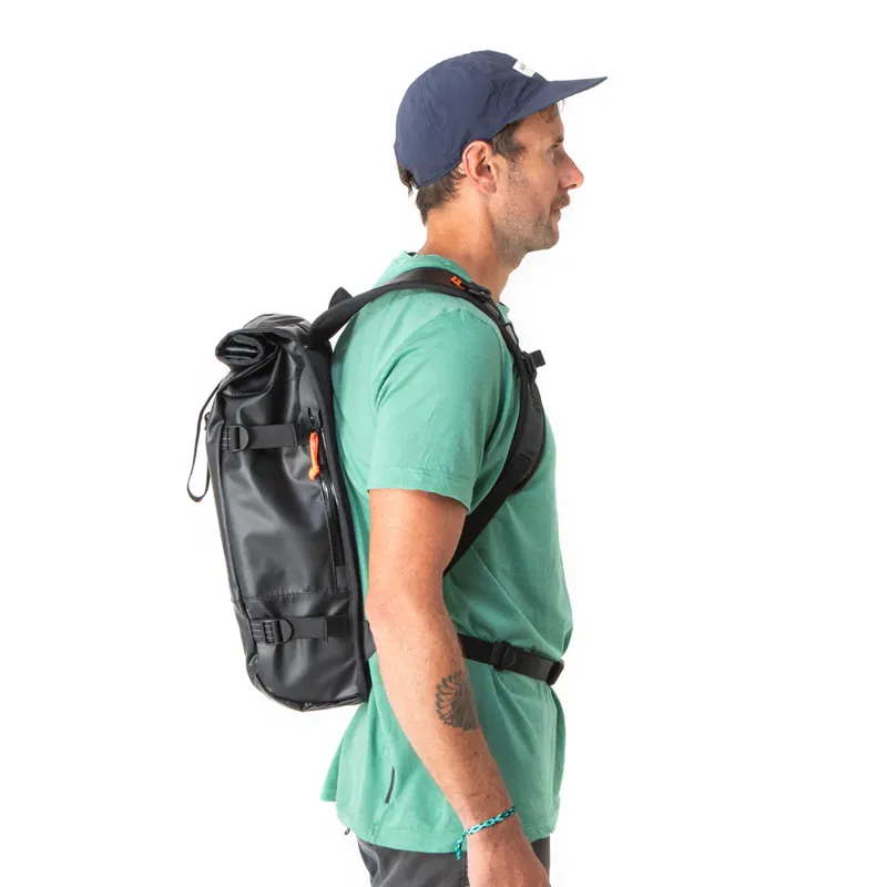 Restrap Rolltop Backpack 22L in Black-8