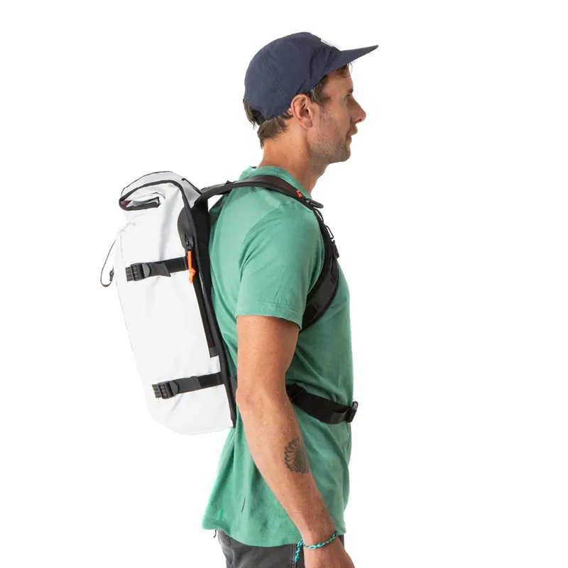 Restrap Rolltop Backpack 22L in White-7