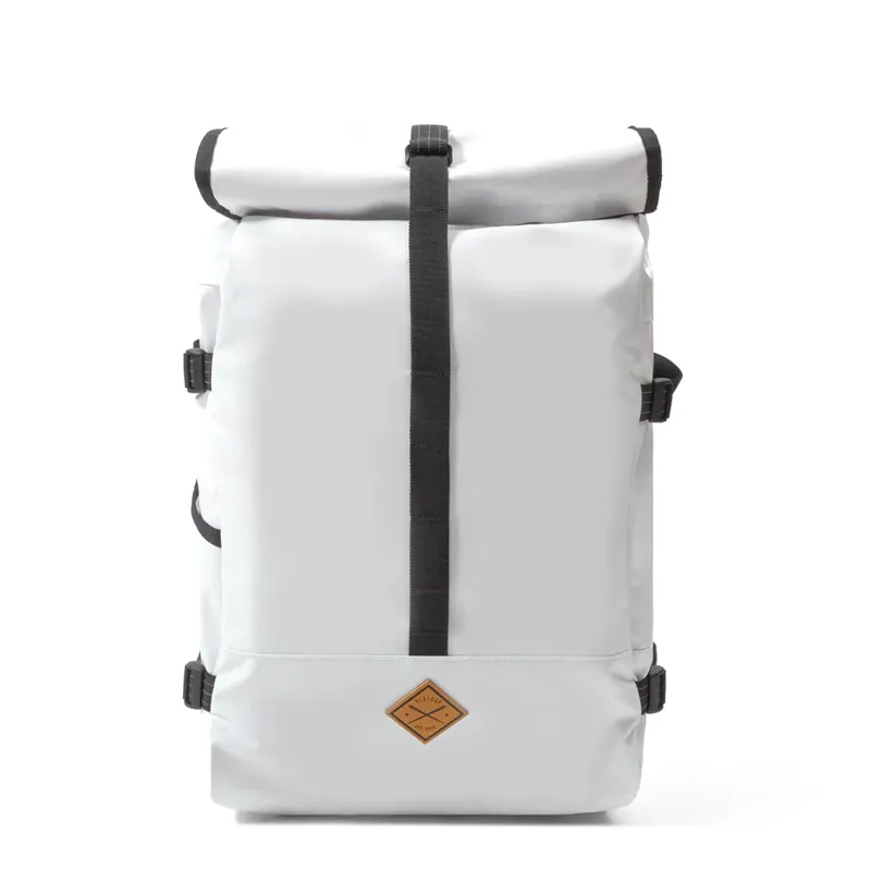 Restrap Rolltop Backpack 40L in White-2