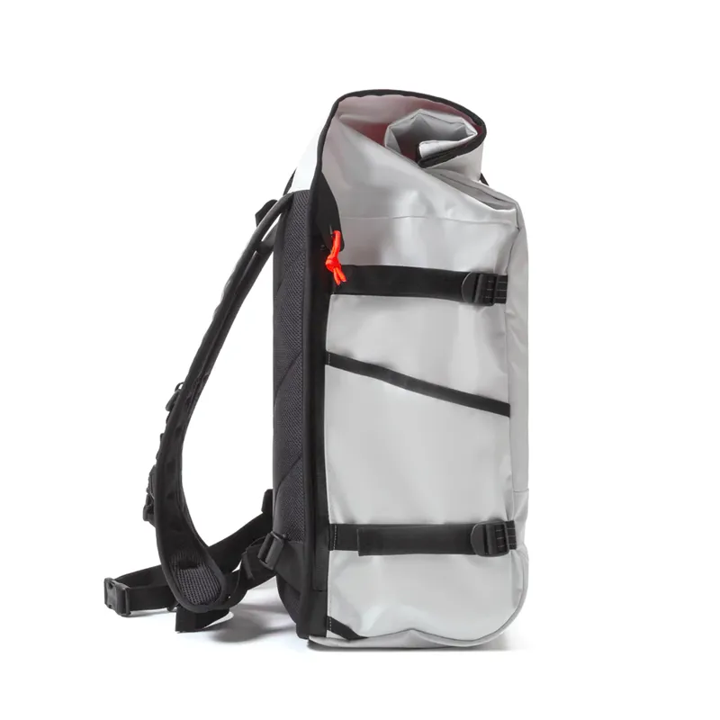 Restrap Rolltop Backpack 40L in White-3