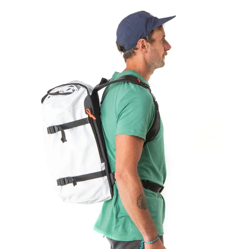 Restrap Rolltop Backpack 40L in White-8