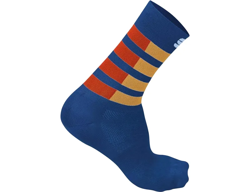 Balfes Bikes Sportful Mate Socks Blue Twilight/Fire in Red/Gold | Free postage over £30, £10 off first order, price match & 0% finance.