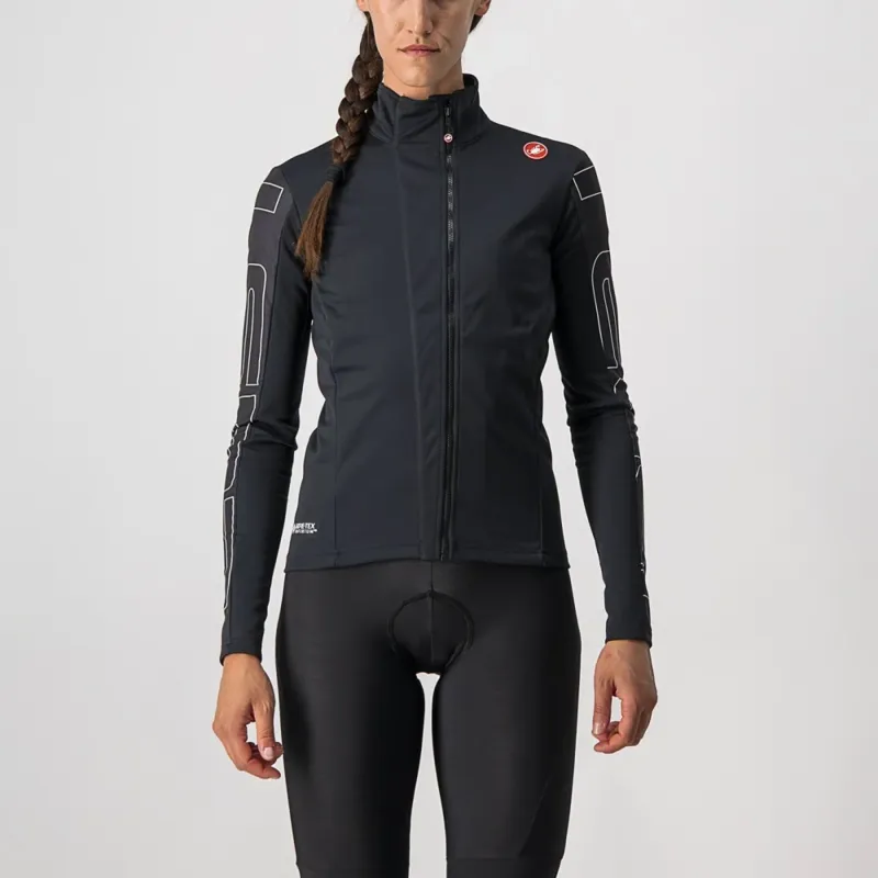 Castelli Transition Women's Jacket in Light Black/Ivory-1