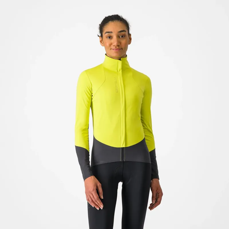 Castelli Beta RoS Women's Jacket in Sulphur/Dark Grey