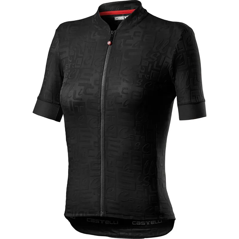 Castelli Promessa Jacquard Women's Short Sleeve Jersey in Black