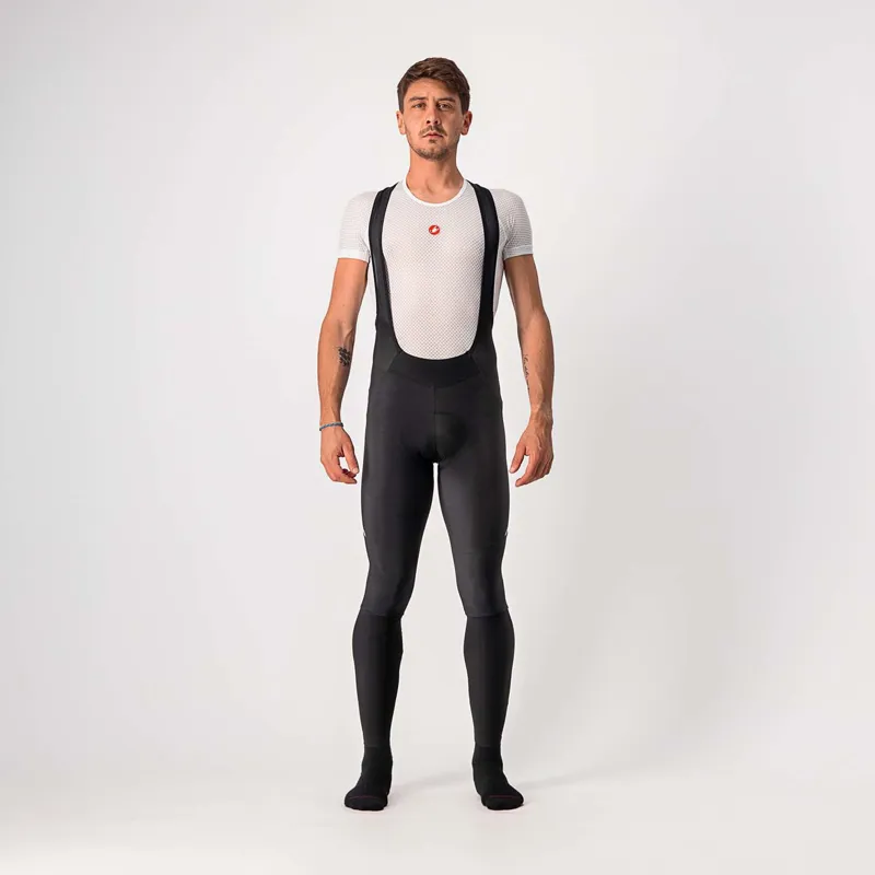 Castelli Velocissimo 5 Bib Tights in Black/Silver Reflex-1