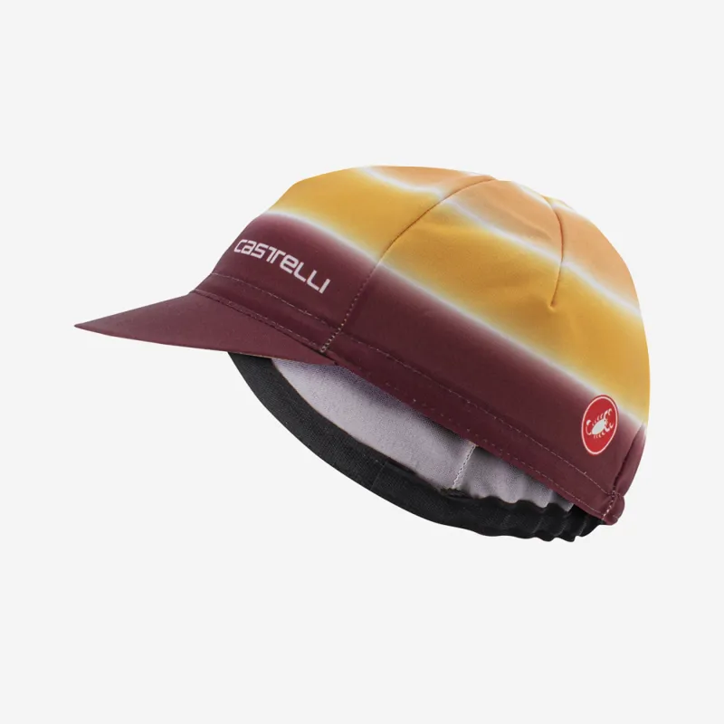 Castelli Dolce Women's Cycling Cap in Sand/Bordeaux-1