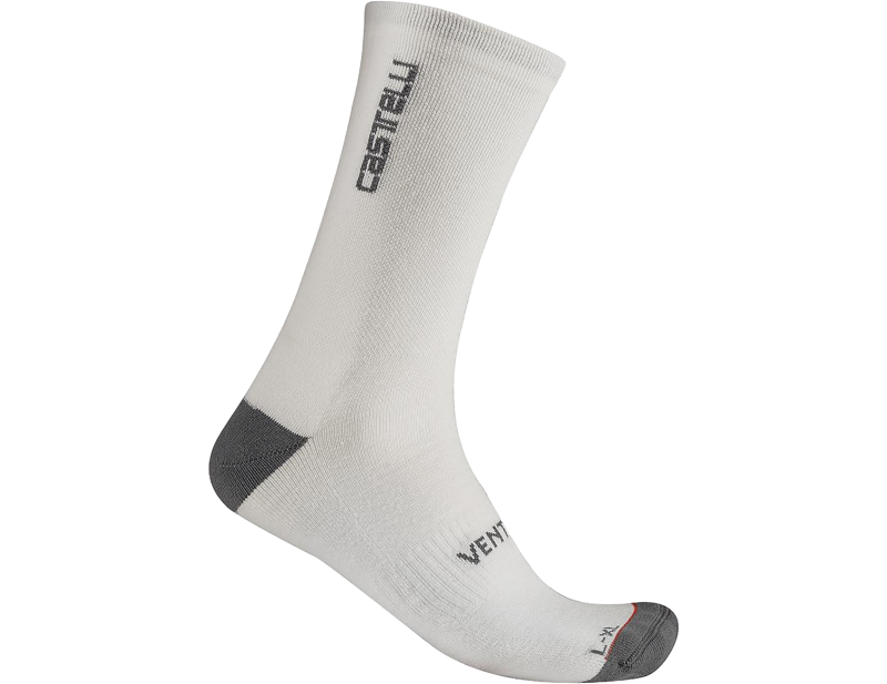 Balfes Bikes Castelli Venti Soft Merino Sock in White | Free postage over £30, £10 off first order, price match & 0% finance.