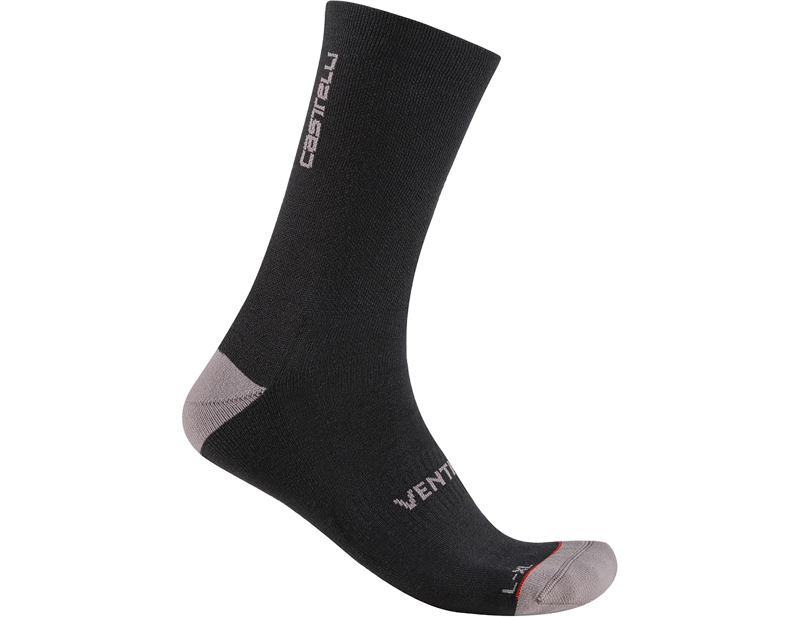 Balfes Bikes Castelli Venti Soft Merino Sock in Black | Free postage over £30, £10 off first order, price match & 0% finance.
