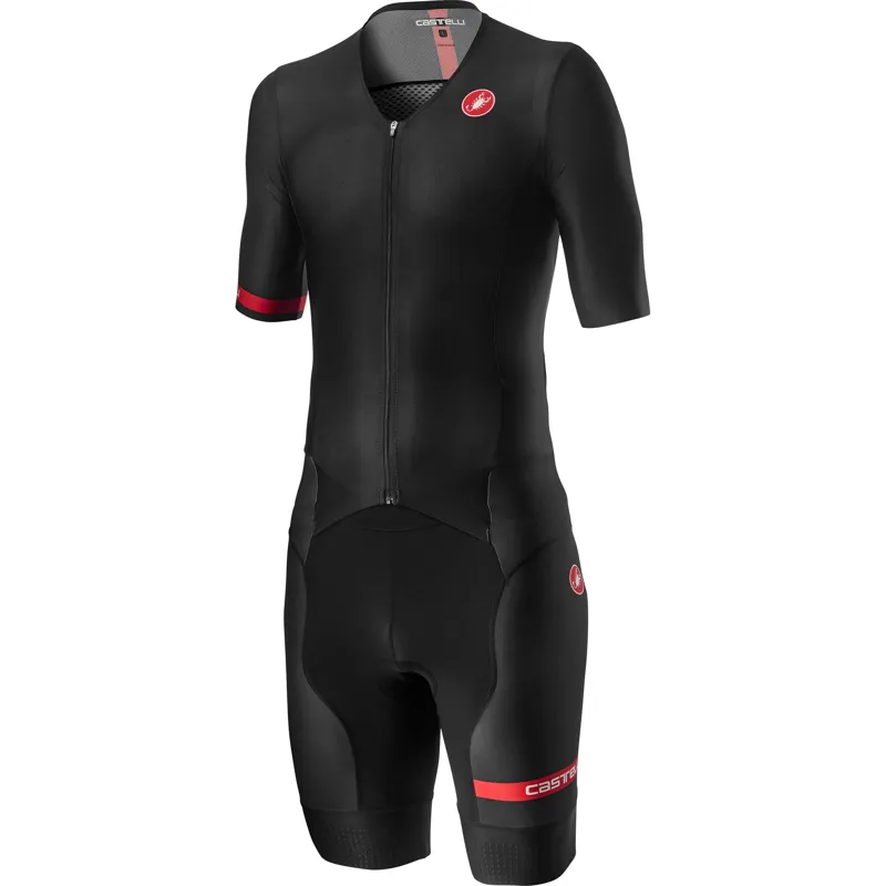 Castelli Free Sanremo 2 Short Sleeve Suit in Black-2