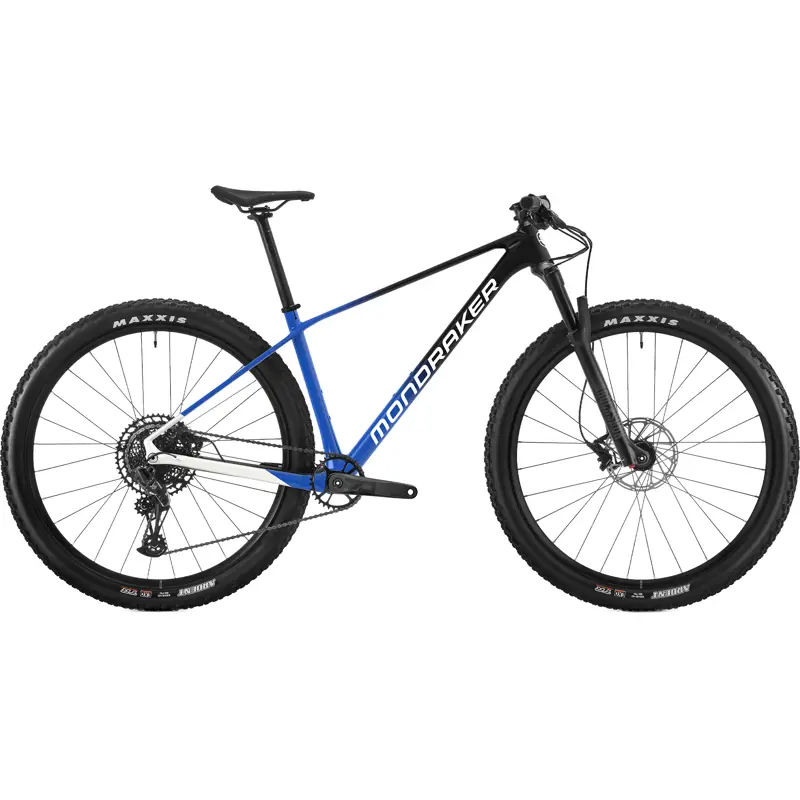 Balfes Bikes Mondraker PODIUM S Carbon Hardtail Mountain Bike 2027 in Blue/Black/Silver/Team Issue | Free postage over £30, £10 off first order, price match & 0% finance.