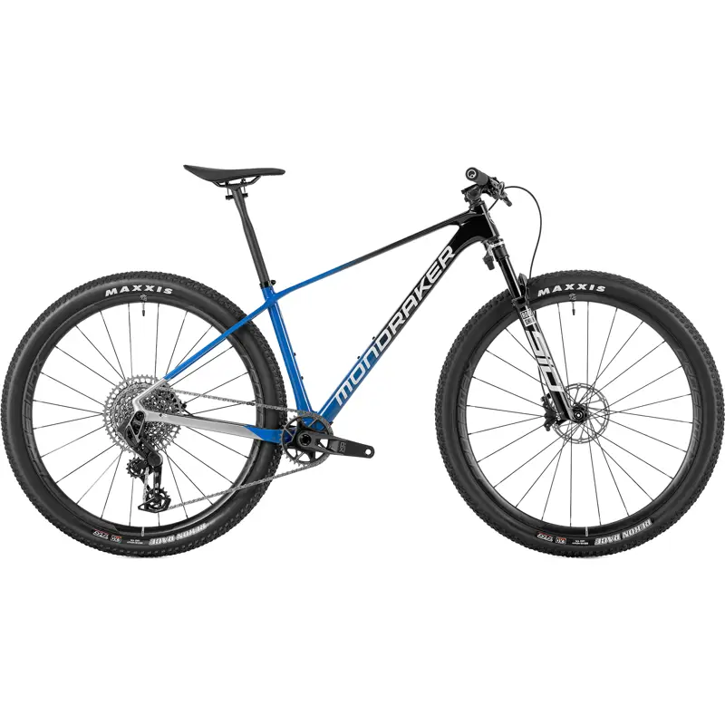Balfes Bikes Mondraker PODIUM RR Carbon Hardtail Mountain Bike 2027 in Blue/Black/Silver - Team Issue | Free postage over £30, £10 off first order, price match & 0% finance.