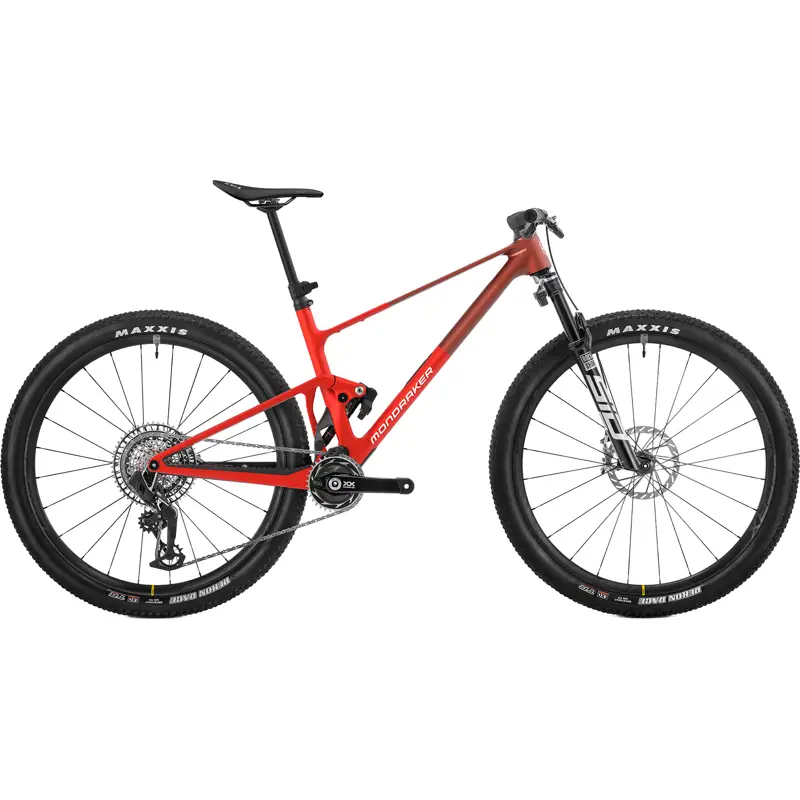 Balfes Bikes Mondraker F-PODIUM RR SL Carbon Full Suspension Mountain Bike 2027 in Flame Red | Free postage over £30, £10 off first order, price match & 0% finance.