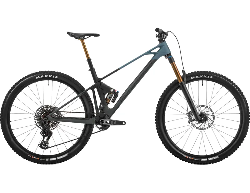 Mondraker RAZE CARBON RR Carbon Full Suspension Mountain Bike 2027 in Obsidian Grey/Blue/Black
