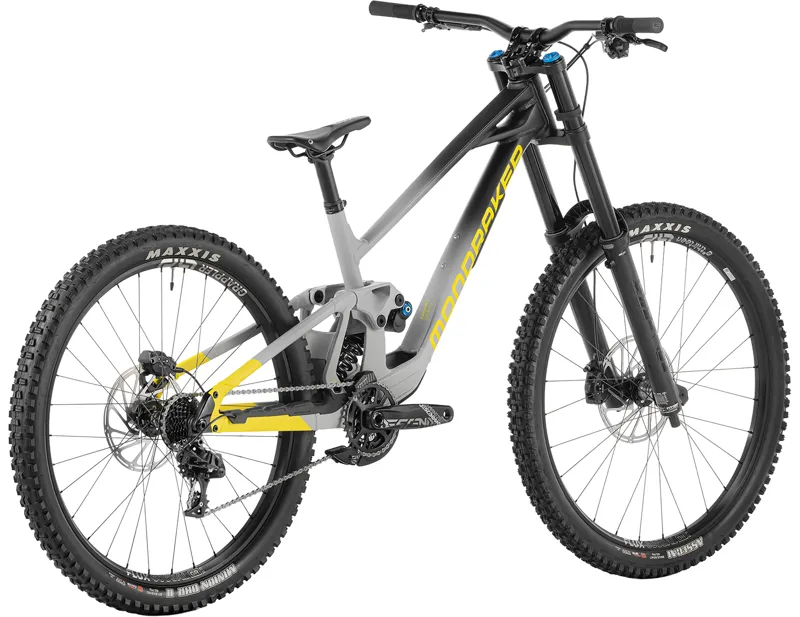 Mondraker SUMMUM R Mullet Full Suspension Downhill Mountain Bike 2027 in Fog Gray/Black/Yellow-1