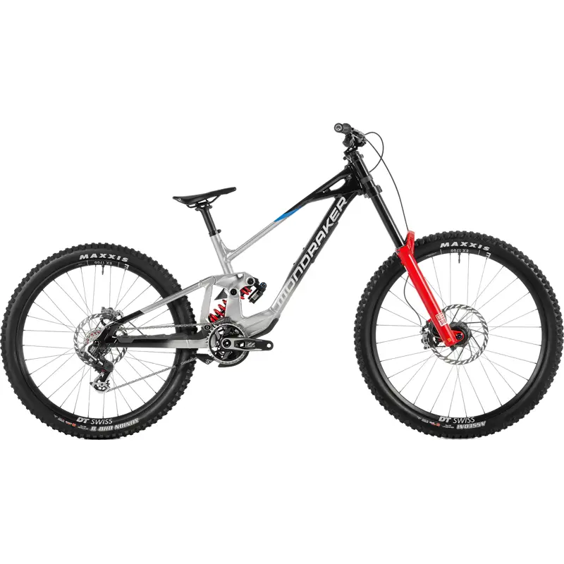 Balfes Bikes Mondraker SUMMUM RR Mullet Full Suspension Downhill Mountain Bike 2027 in Black/Blue/Alloy | Free postage over £30, £10 off first order, price match & 0% finance.