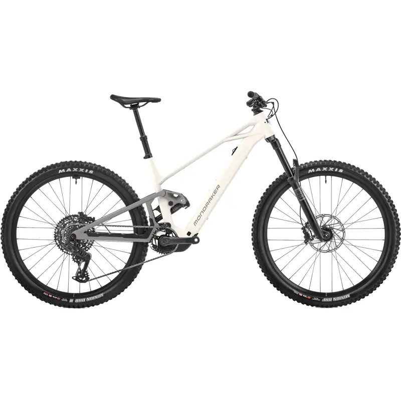 Balfes Bikes Mondraker SLY R Electric Full Suspension Mountain Bike 2027 in White/Grey | Free postage over £30, £10 off first order, price match & 0% finance.