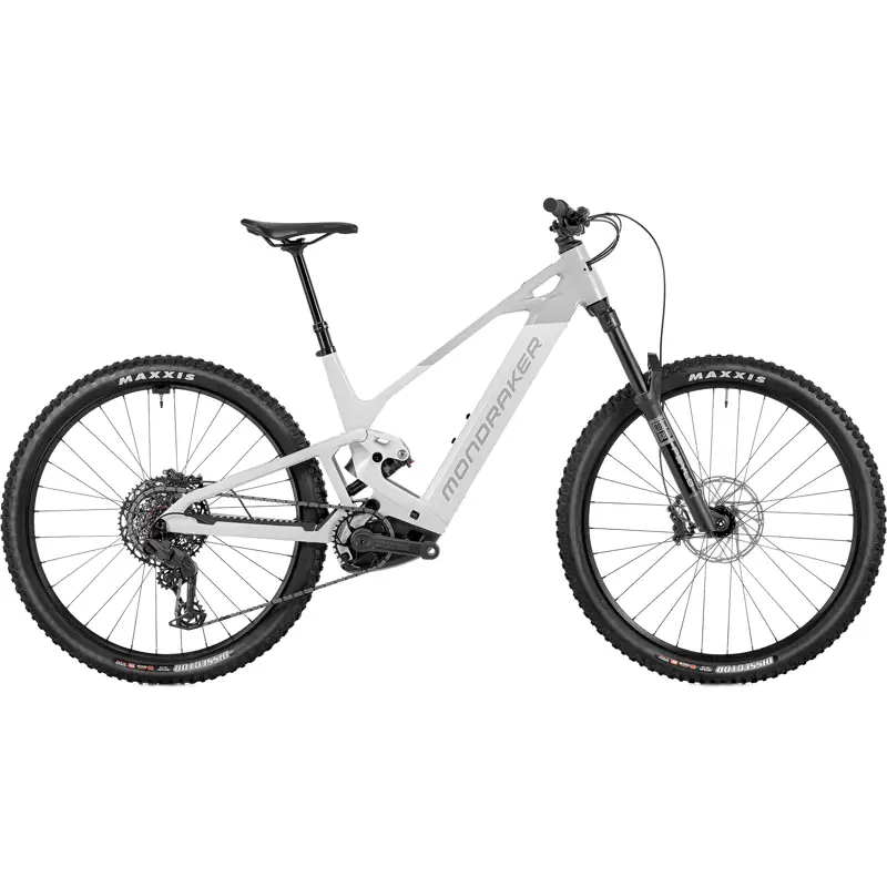Balfes Bikes Mondraker SCREE S 600 Electric Full Suspension Mountain Bike 2027 in Optic White/Grey | Free postage over £30, £10 off first order, price match & 0% finance.