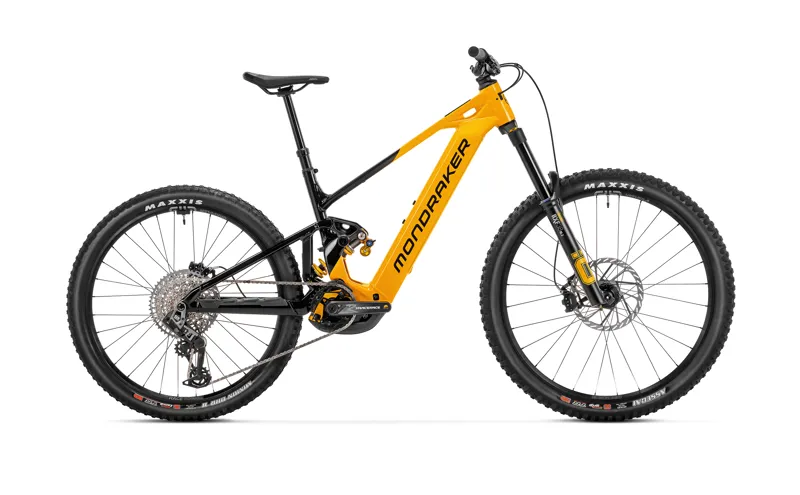 Mondraker Level XR Electric Full Suspension Mountain Bike 2026 in Dense Yellow