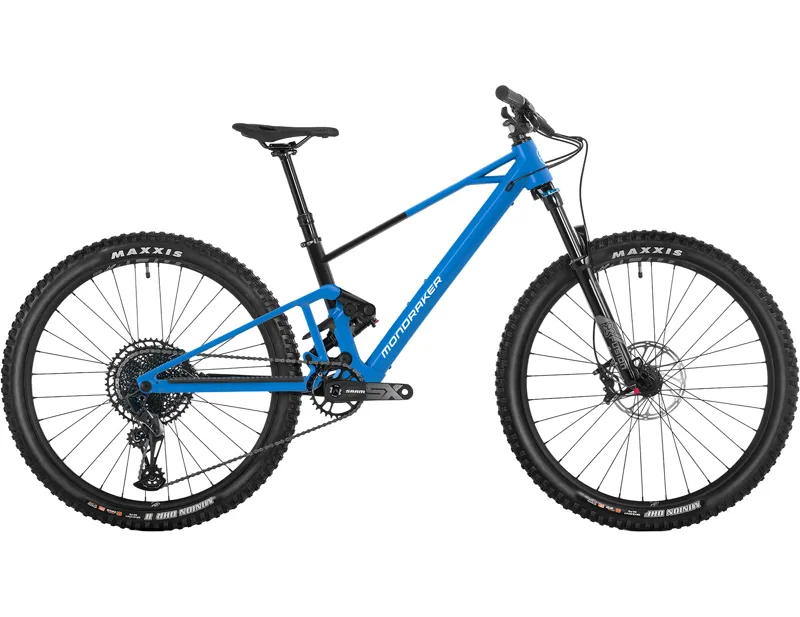 Mondraker F-TRICK Kid's 26 inch Wheel Full Suspension Mountain Bike 2027 in Carrera Blue/Black