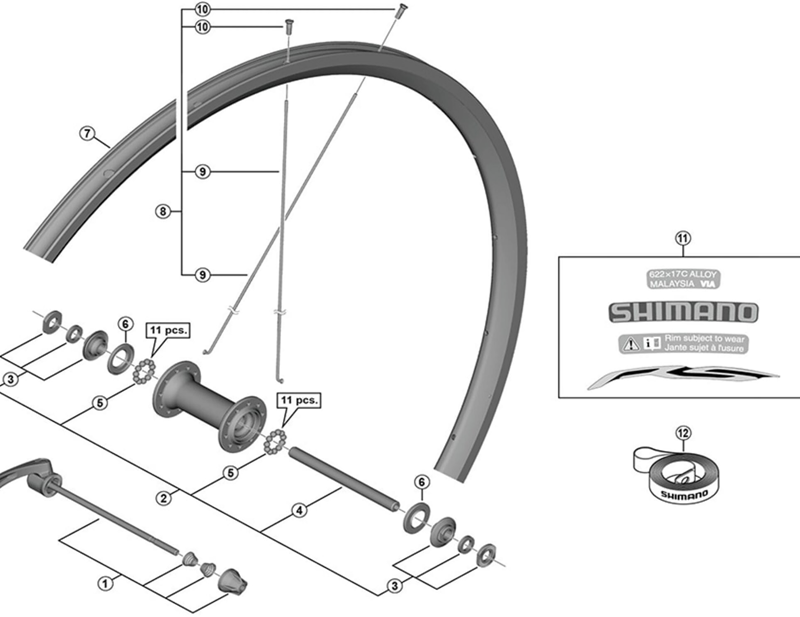 Balfes Bikes Shimano WH-R500 front nipple | Free postage over £30, £10 off first order, price match & 0% finance.