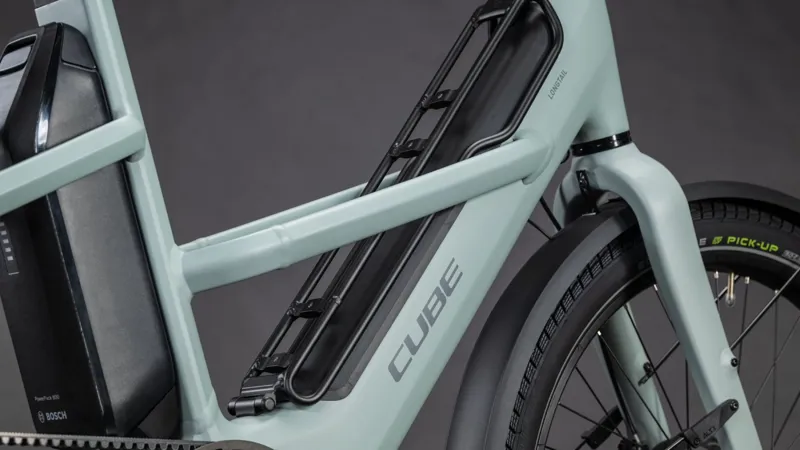 Cube Longtail Hybrid Comfort 800 Electric Cargo Bike 2026 in Haze/Reflex-1