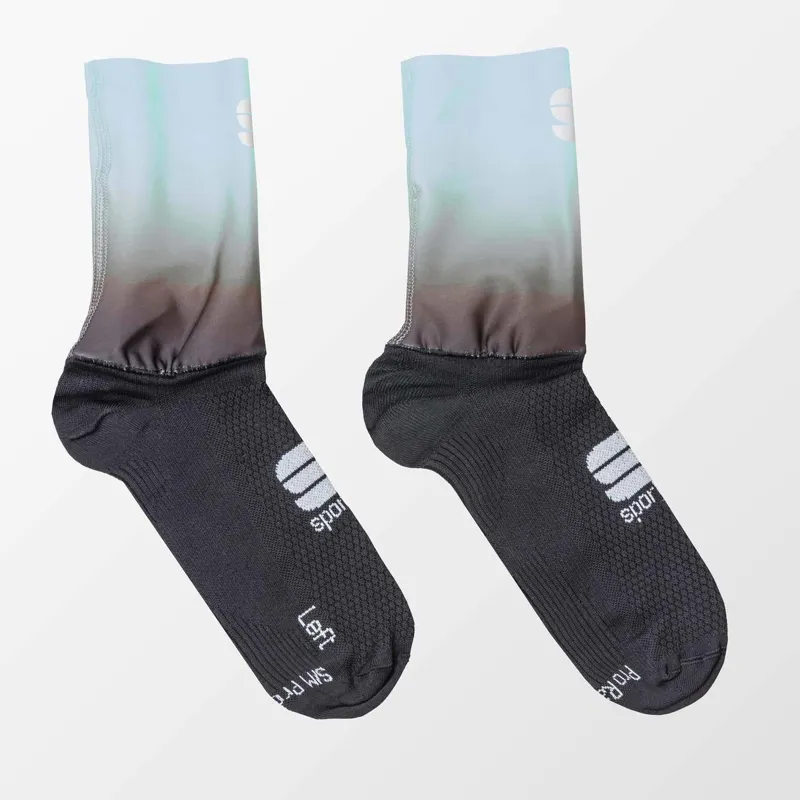 Balfes Bikes Sportful Race Mid Women's Socks in Black/Blue Sky | Free postage over £30, £10 off first order, price match & 0% finance.