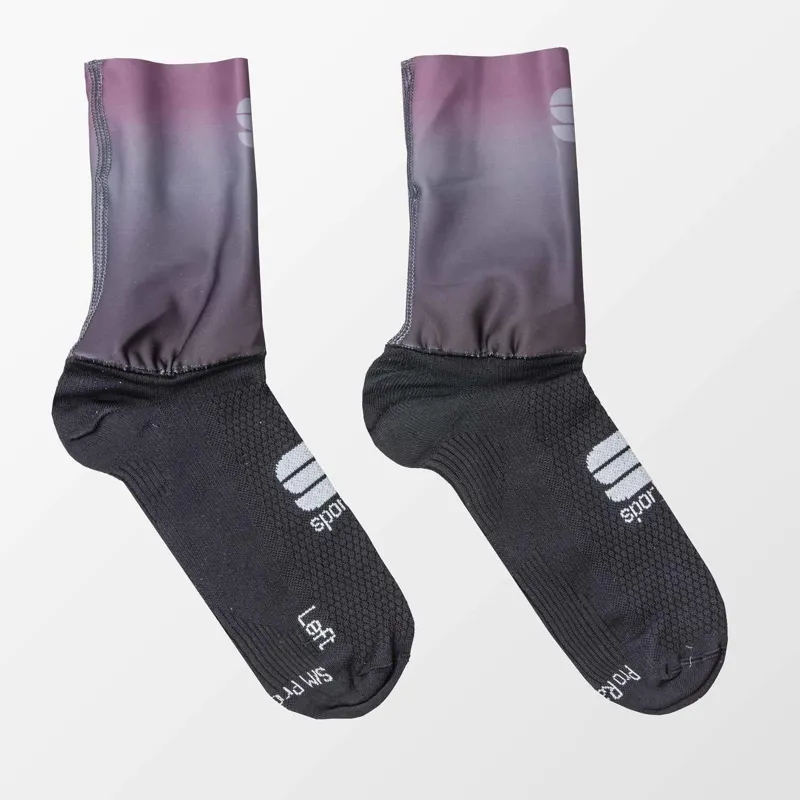 Balfes Bikes Sportful Race Mid Women's Socks in Black/Mauve | Free postage over £30, £10 off first order, price match & 0% finance.