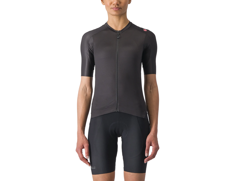 Castelli Espresso Women's Short Sleeve Jersey in Light Black