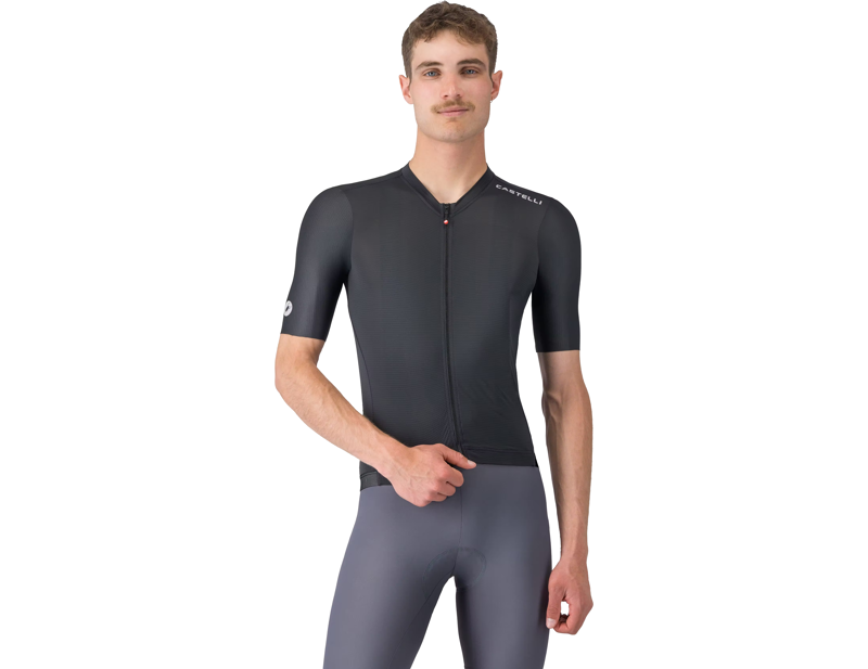 Castelli Espresso 2 Short Sleeve Jersey in Black/White