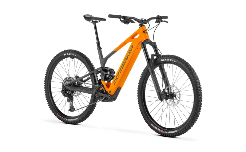 Mondraker Crafty Carbon S Electric Full Suspension Mountain Bike 2027 in Orange/Grey-1
