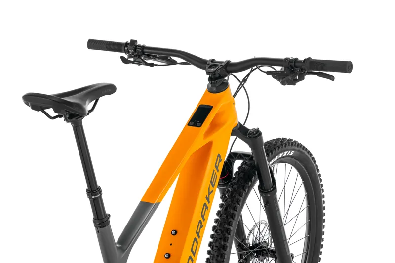 Mondraker Crafty Carbon S Electric Full Suspension Mountain Bike 2027 in Orange/Grey-5