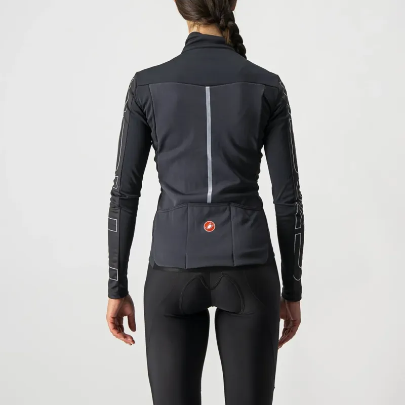 Castelli Transition Women's Jacket in Light Black/Ivory-2