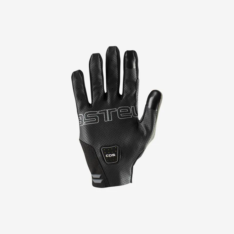 Castelli Unlimited Long Finger Full Finger Gloves in Forest Grey-1
