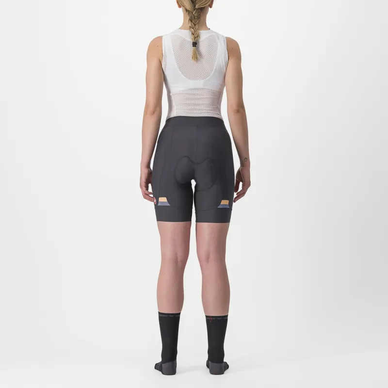 Castelli Prima Women's Shorts in Grey/Soft Orange-1