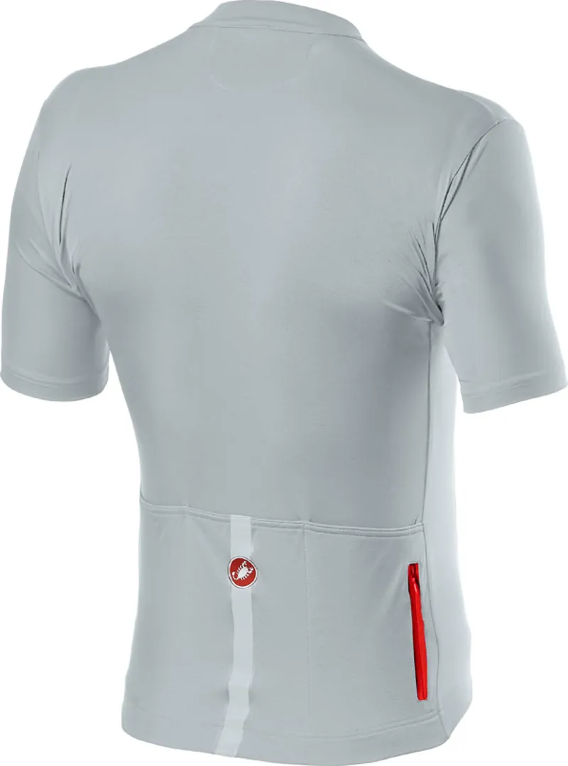 Castelli Classifica Short Sleeve Jersey in Silver Gray -1