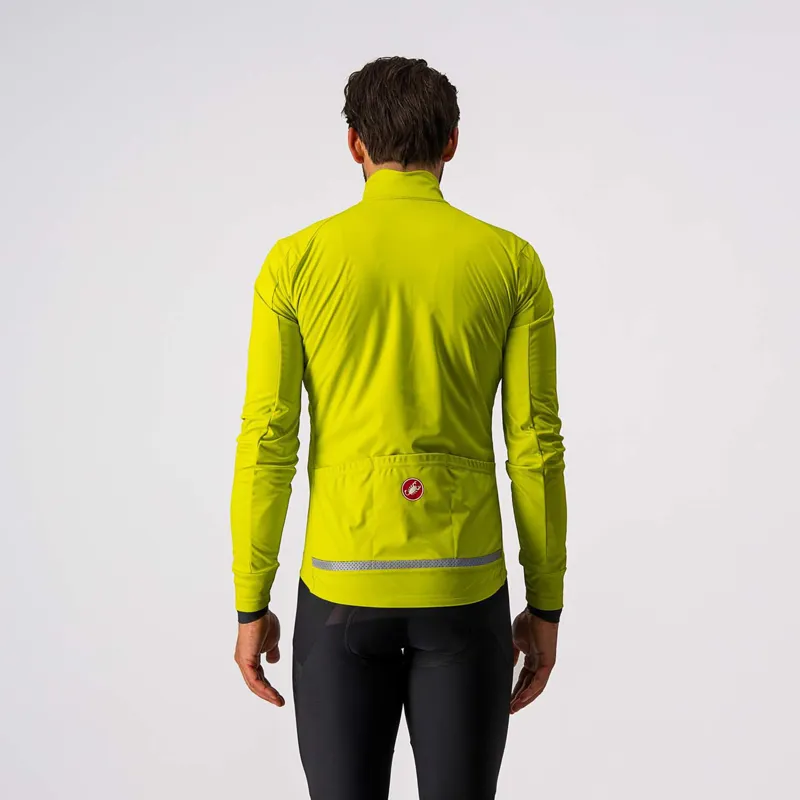 Castelli Go Jacket in Chartreuse/Grey-1