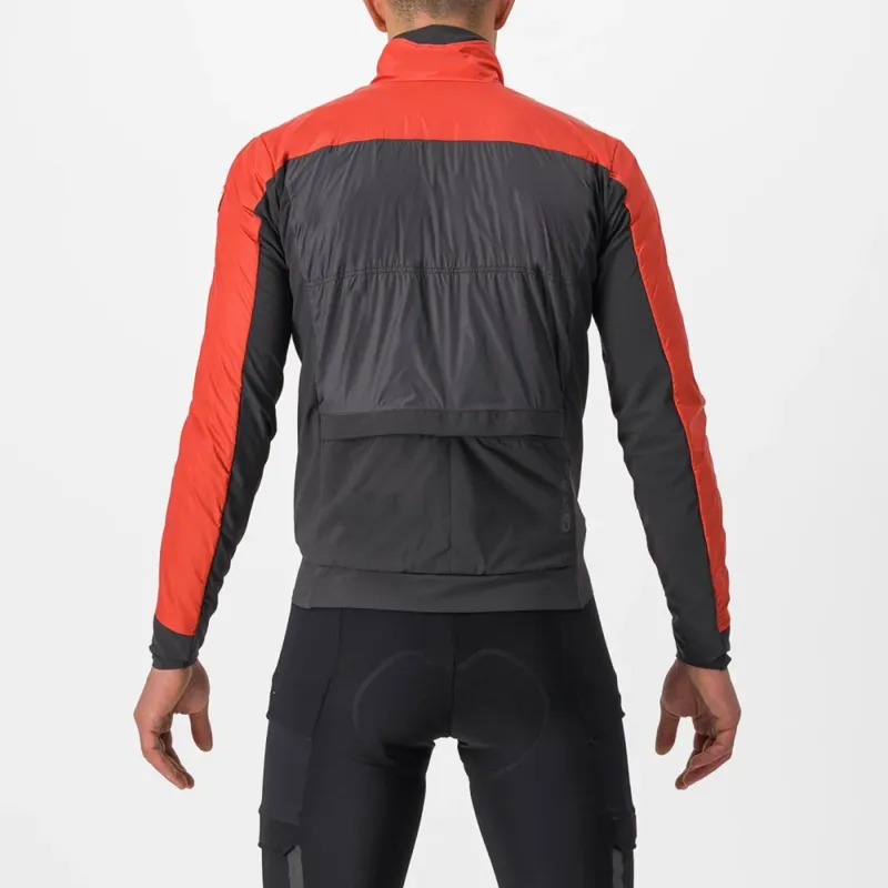 Castelli Unlimited Puffy Jacket in Pompeian Red/Grey-1