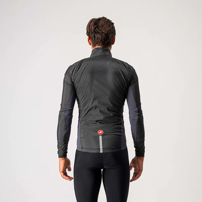 Castelli Squadra Stretch Jacket in Light Black and Dark Gray-2