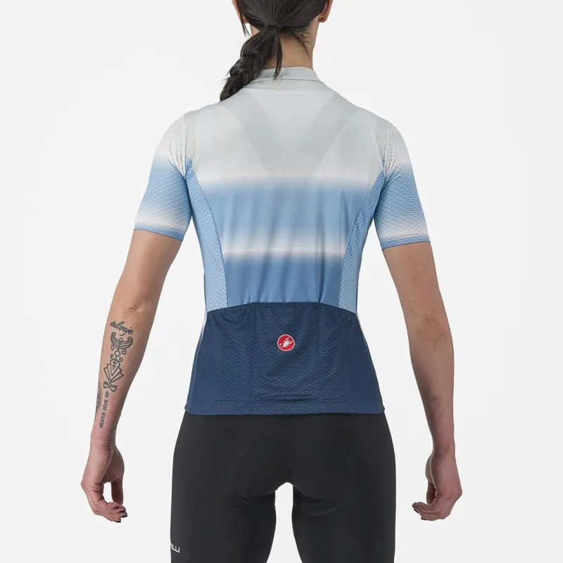 Castelli Dolce Women's Short Sleeve Jersey in Ocean Fade-1