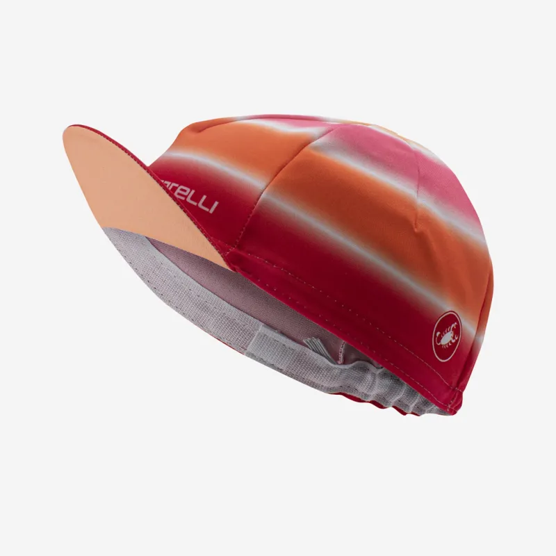 Castelli Dolce Women's Cycling Cap in Soft Orange/Hibiscus-1