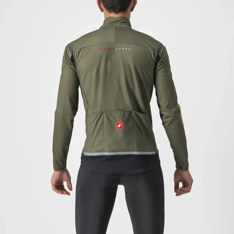 Castelli Unlimited Perfetto RoS 2 Jacket in Military Green/Goldenrod-1