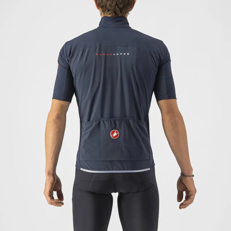 Castelli Perfetto RoS 2 Wind Short Sleeve Jersey in Belgian Blue-1