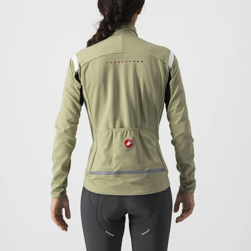 Castelli Perfetto RoS 2 Women's Jacket in Green Tea/Chalk-1