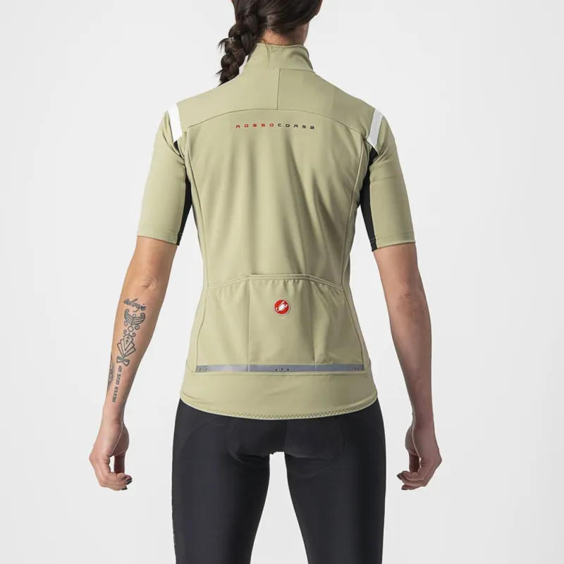 Castelli Gabba RoS 2 Short Sleeve Women's Jersey in Green Tea/Chalk-1